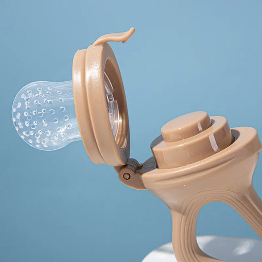 5-in-1 Baby Fruit Feeder with Silicone Nipple Set