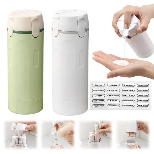 4-in-1 Portable Travel Dispenser Bottles