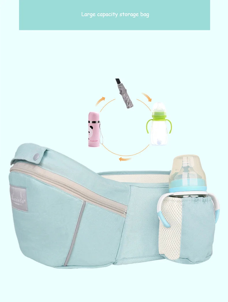 4-in-1 Ergonomic Baby Carrier with Hip Seat