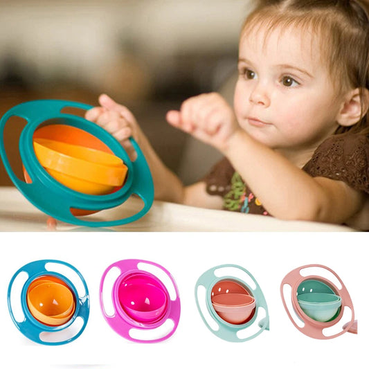 Bowl 360° Spill-Proof Feeding Dish for Kids
