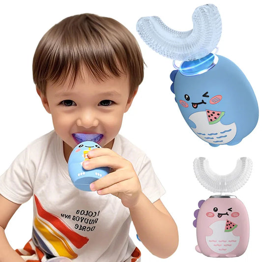 Rechargeable Kids U-Shaped 360° Electric Toothbrush