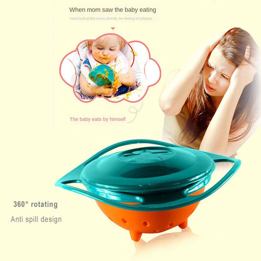 Bowl 360° Spill-Proof Feeding Dish for Kids