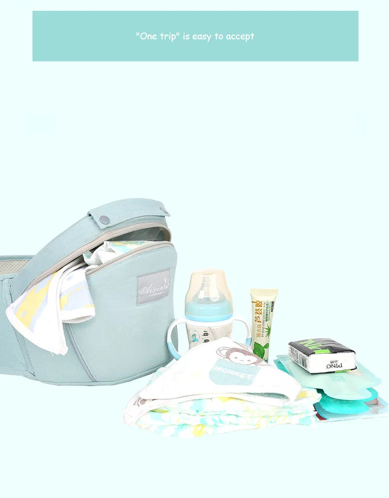 4-in-1 Ergonomic Baby Carrier with Hip Seat
