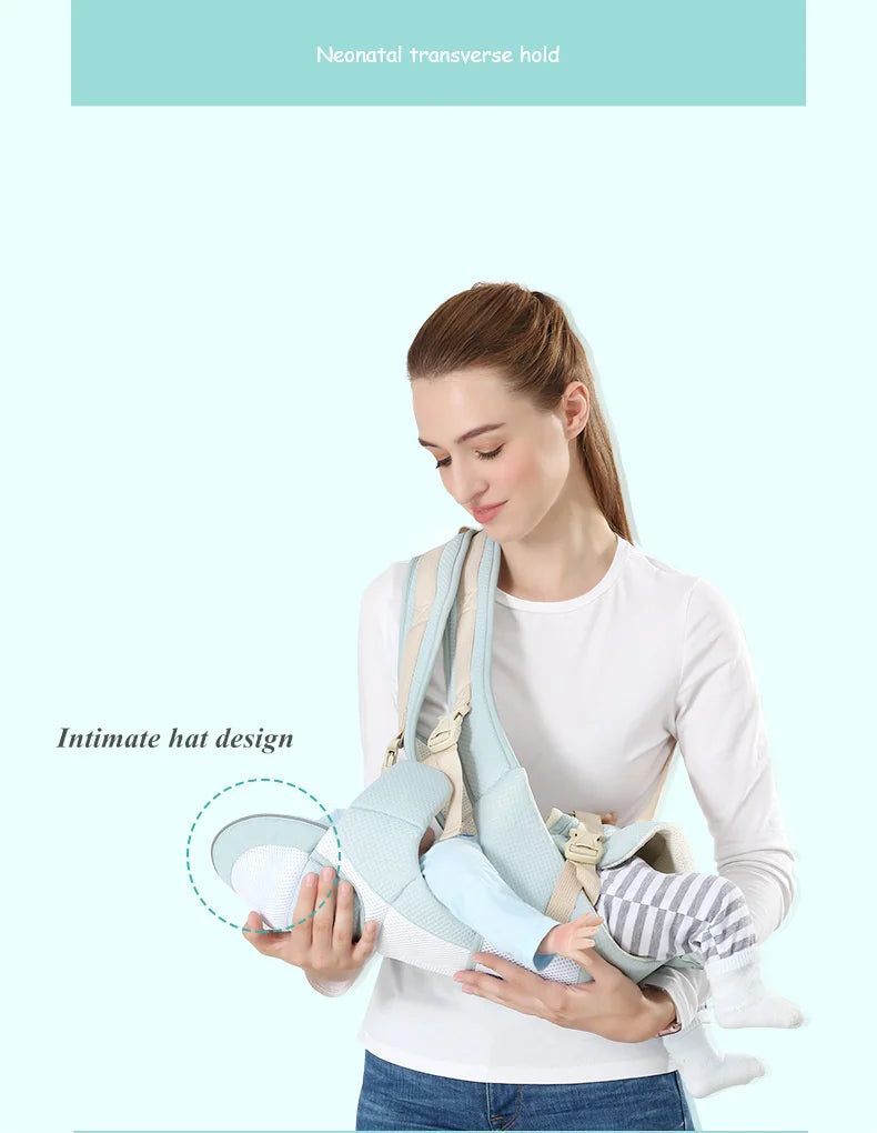 4-in-1 Ergonomic Baby Carrier with Hip Seat